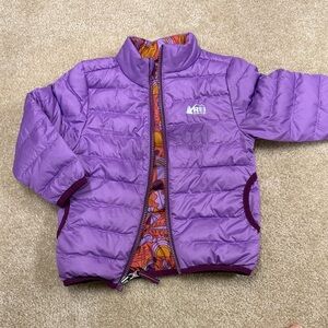 REI Reversible Vibrant Purple Quilted Jacket